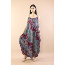 Load image into Gallery viewer, Princess Floral Garden Women&#39;s Dresses in Burgundy DR0438 020336 03