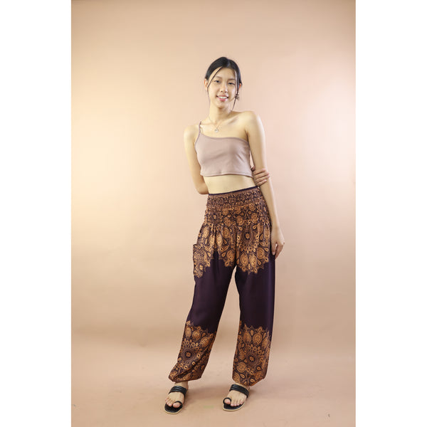 Deep Tone Andala Flower Women Harem Pants In Brown PP0004 020376 04