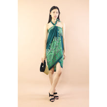 Load image into Gallery viewer, Mandala Sunflower Sarong in Green JK0038 020271 02