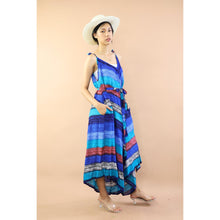 Load image into Gallery viewer, Funny Stripe Jumpsuit with Belt in Blue JP0097-020021-06