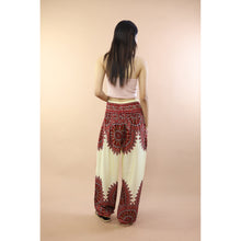 Load image into Gallery viewer, Ixora Flower Women Harem Pants In White Red PP0004 020389 05