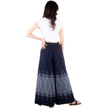 Load image into Gallery viewer, Thai Royal Unisex Cotton Palazzo pants in Navy PP0076 010092 01