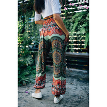 Load image into Gallery viewer, Contrast mandala 127 women Harem Pants in Green PP0004 020127 02
