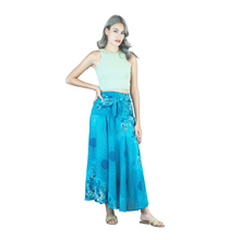 Load image into Gallery viewer, Acacia Mandala Women's Bohemian Skirt in Ocean Blue SK0033 020305 05