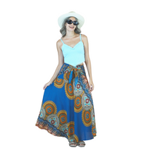 Load image into Gallery viewer, Maiden Mandala Women&#39;s Bohemian Skirt in Bright Navy SK0033 020306 02