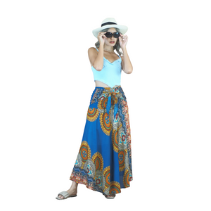 Maiden Mandala Women's Bohemian Skirt in Bright Navy SK0033 020306 02