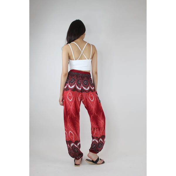 Droplet Eye Women's Harem Pants in Red PP0004 020240 04