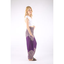 Load image into Gallery viewer, Floral mandala 36 women harem pants in Purple PP0004 020036 01