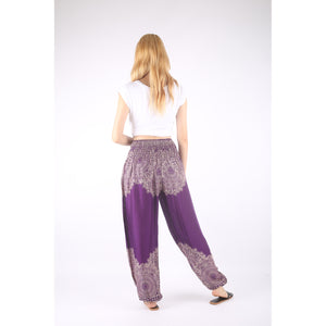Floral mandala 36 women harem pants in Purple PP0004 020036 01