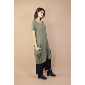 Fall and Winter Collection Organic Cotton Solid Color Dress LI0050 000001 00