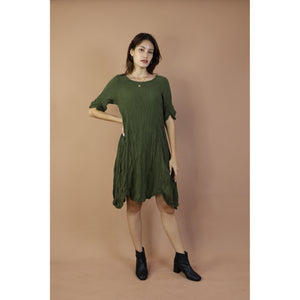 Fall and Winter Collection Organic Cotton Solid Color Dress  LI0056 000001 00