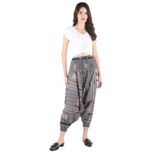 Load image into Gallery viewer, Modern Abstract drop crotch pants in Top Gray PP0056 030000 01