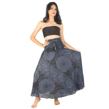 Load image into Gallery viewer, Monotone Mandala Women&#39;s Bohemian Skirt in Navy SK0033 020031 02