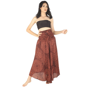 Monotone Mandala Women's Bohemian Skirt in Orange SK0033 020031 03