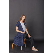 Load image into Gallery viewer, Flower  Women&#39;s Kimono in Navy Blue JK0030 020203 01