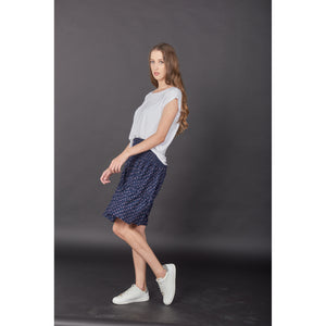 Flower Women's Skirt in Navy Blue SK0090 020203 01