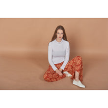 Load image into Gallery viewer, Flowers Women&#39;s Wide Leg Pants in Orange PP0311 020147 01