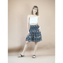 Load image into Gallery viewer, African Elephant Women's Skirt in Black SK0090 020004 01