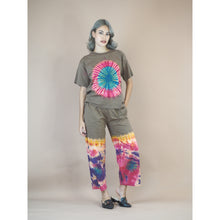 Load image into Gallery viewer, Tie dye women&#39;s Short sleeve with Long pant in Light Brown JP0095 019000 16