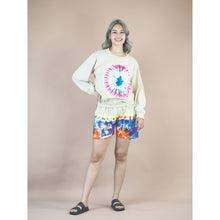Load image into Gallery viewer, Tie dye women&#39;s long sleeve with short pant in Cream JP0094 019000 19
