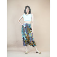Load image into Gallery viewer, Patchwork Unisex Aladdin Drop Crotch Pants in Green PP0310 028000 20