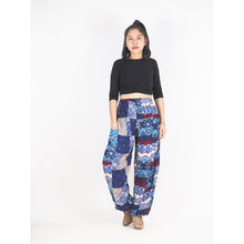 Load image into Gallery viewer, Patchwork Unisex Harem Pants in Navy PP0004 028000 03