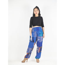 Load image into Gallery viewer, Patchwork Unisex Harem Pants in Bright Navy PP0004 028000 07