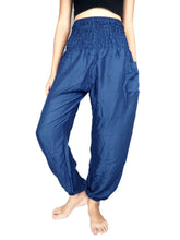 Load image into Gallery viewer, Solid Color Women Harem Pants in Navy Blue PP0004 020000 03