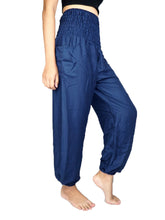 Load image into Gallery viewer, Solid Color Women Harem Pants in Navy Blue PP0004 020000 03