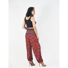 Load image into Gallery viewer, Peacock Heaven 58 women harem pants in Red PP0004 020058 02