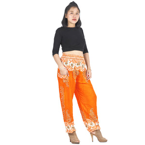 Flower chain 167 women harem pants in Orange PP0004 020167 01