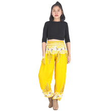 Load image into Gallery viewer, Flower chain 167 women harem pants in Yellow PP0004 020167 06