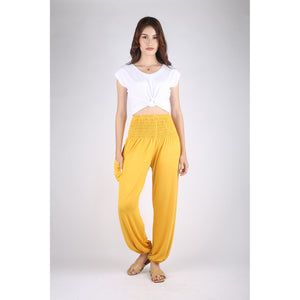 Solid Color Unisex Harem Pants Spandex in Yellow PP0004 070000 21