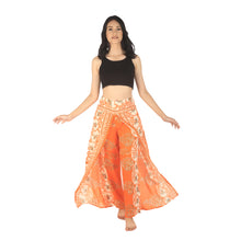 Load image into Gallery viewer, Flower chain Women Palazzo Pants in Orange PP0076 020167 01