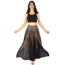 Load image into Gallery viewer, Peacock Women Palazzo Pants in Black Gold PP0076 020007 04