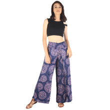 Load image into Gallery viewer, Floral Classic Women Palazzo pants in Navy Blue PP0076 020098 03
