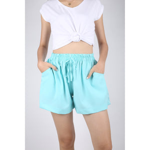 Solid Color Women's Drawstring Short Pants in Mint PP0315 130000 14