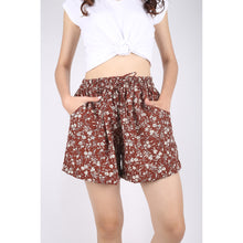 Load image into Gallery viewer, Daisy Women&#39;s Drawstring Short Pants in Brown PP0315 130002 01