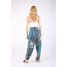 Load image into Gallery viewer, Patchwork Unisex Harem Pants in Green PP0004 028000 20