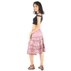 Floral Classic Women Mini Skirts in Pink SK0061 020098 05