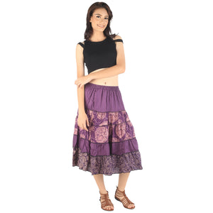Floral Classic Women Mini Skirts in Purple SK0061 020098 10