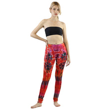 Load image into Gallery viewer, Tie Dye Leggings Spandex in Bright Red PP0154 079000 15