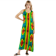 Load image into Gallery viewer, Tie Dye Women&#39;s Dresses in Ocean Blue DR0283 020102 01