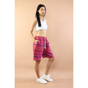 Wooven Women's Shorts drawstring Pants in Pink PP0139 040000 22