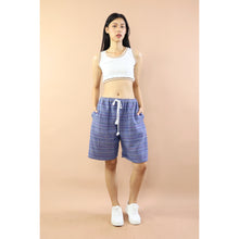 Load image into Gallery viewer, Wooven Women&#39;s Shorts drawstring Pants in Navy PP0330 040000 03