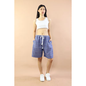 Wooven Women's Shorts drawstring Pants in Navy PP0330 040000 03