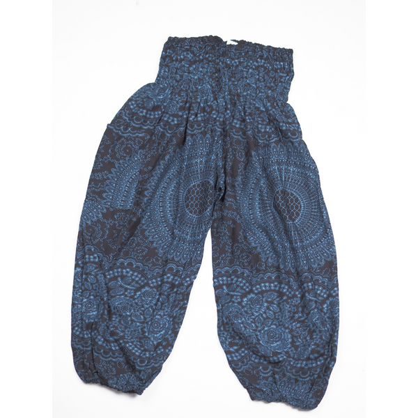 Monotone Mandala Kid Harem Pants in Navy PP0004 020031 02