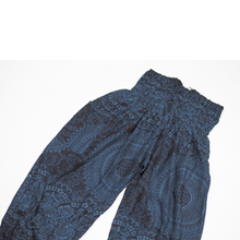 Load image into Gallery viewer, Monotone Mandala Kid Harem Pants in Navy PP0004 020031 02