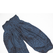 Load image into Gallery viewer, Monotone Mandala Kid Harem Pants in Navy PP0004 020031 02