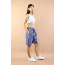 Load image into Gallery viewer, Wooven Women&#39;s Shorts drawstring Pants in Navy PP0330 040000 03